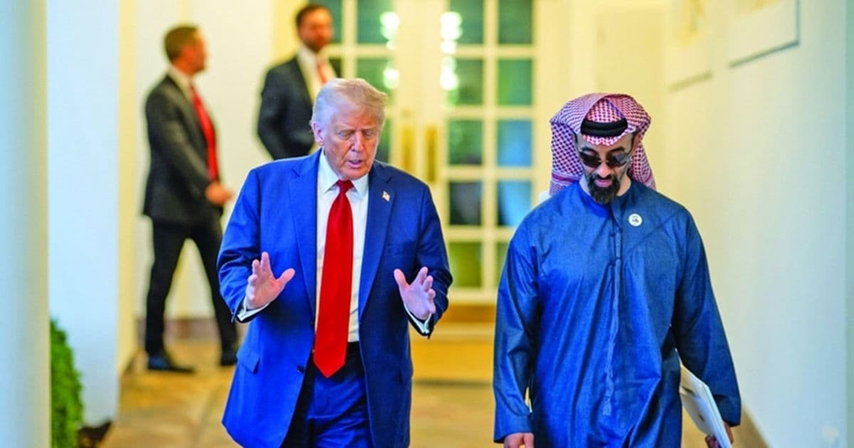 طحنون بن زايد يدعم مصرفا لعائلة ترامب