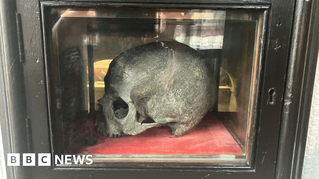 Saint's skull found during renovations