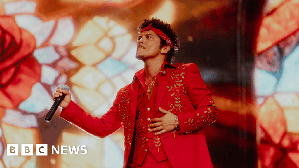 Bruno Mars Performs at Wembley
