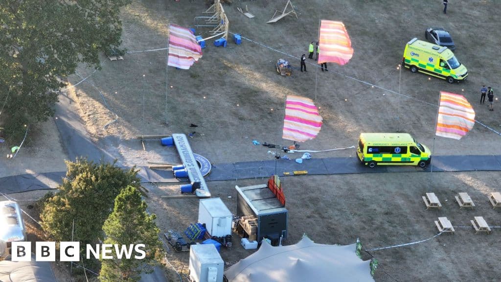 Festival organizers mourn after sign fatality