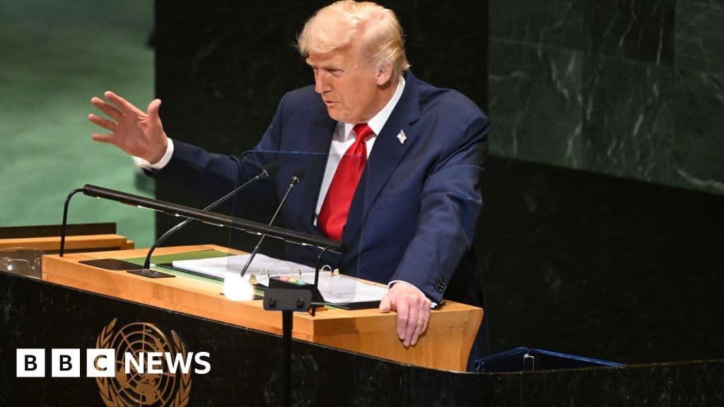 Trump's UN speech highlights AI and walkout