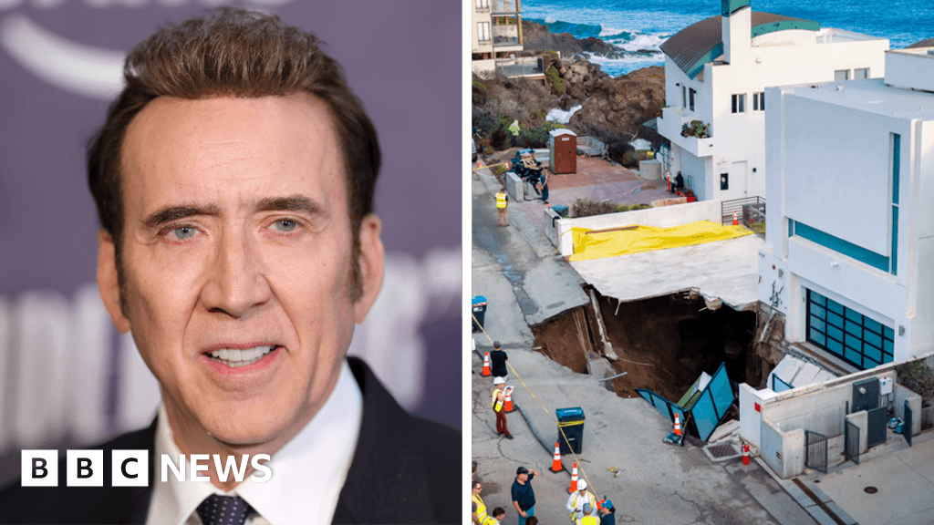 Malibu sinkhole appears before Nicolas Cage's home
