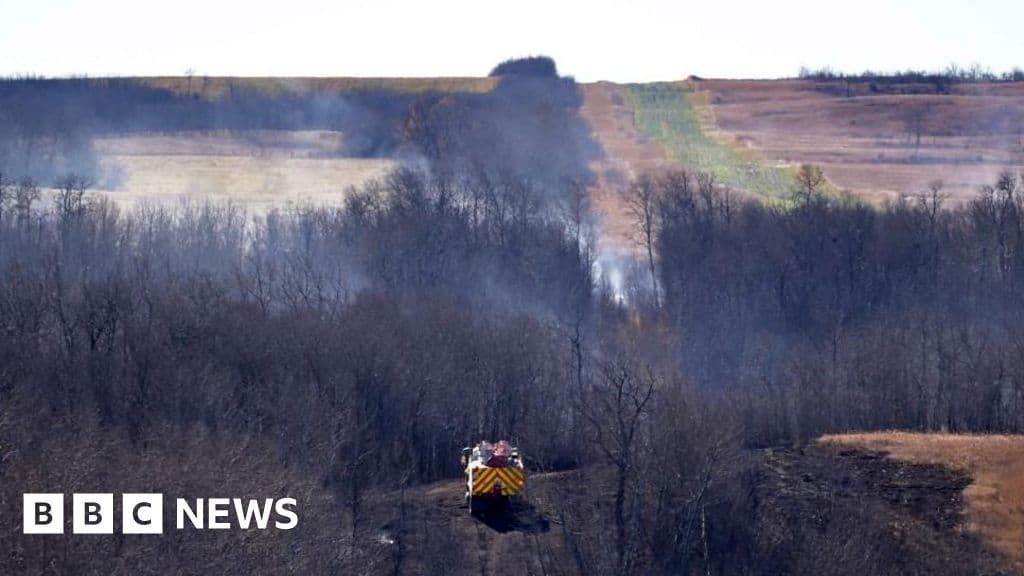 Canada military base fire shifts quickly