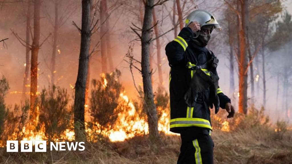 France Spain wildfires: Witnesses describe wall of flames