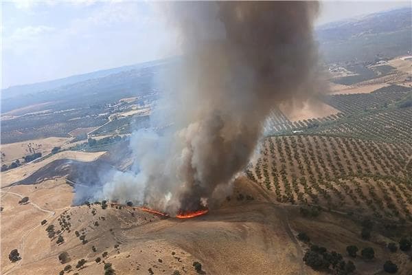 اندمج حريقان في غرب مدريد