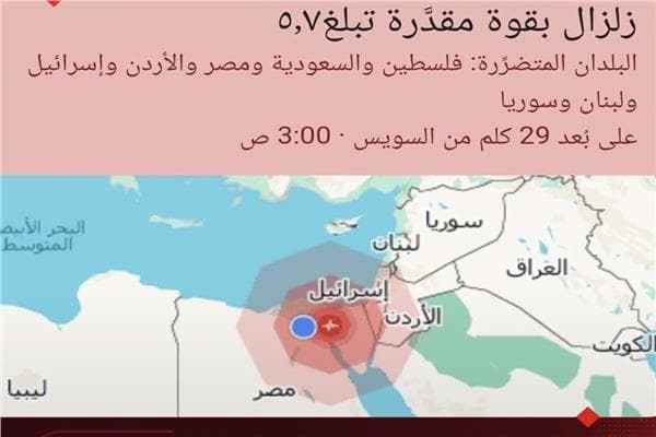 Cairo Governorate's initial response to quake