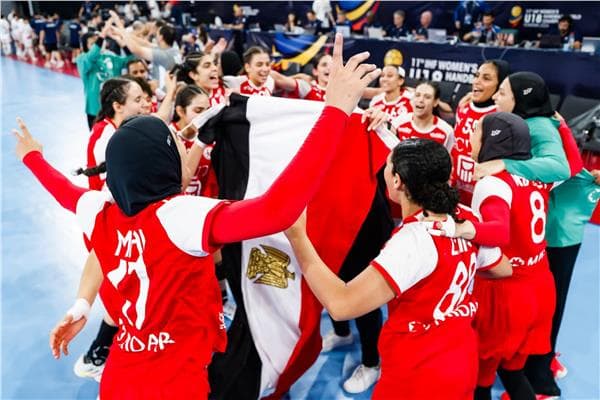 Egypt competes against Denmark in handball final group stage