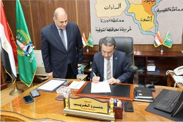 محافظ المنوفية يرفع درجة القبول للثانوي العام