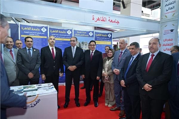 Abdel Sadeq and Afifi visit Cairo University pavilion at 2026 expo