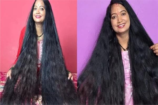 Indian woman sets record with longest hair