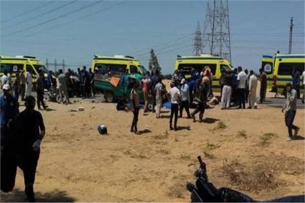 ضحايا حادث الدواويس بالإسماعيلية