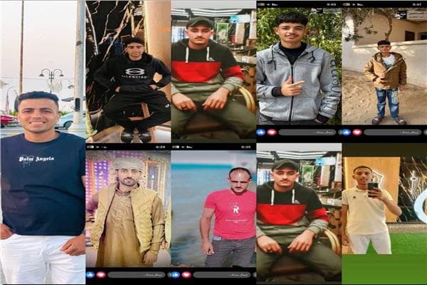 ضحايا من قرية الملاك في حادث الإسماعيلية