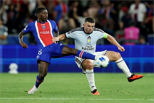 Draw determines first half between PSG and Aston Villa