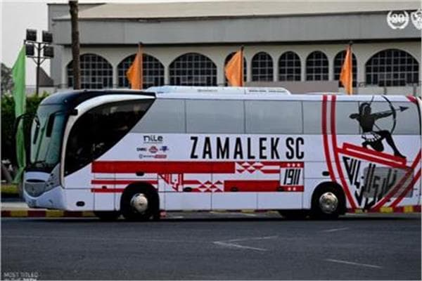 Zamalek bus reaches Cairo Stadium