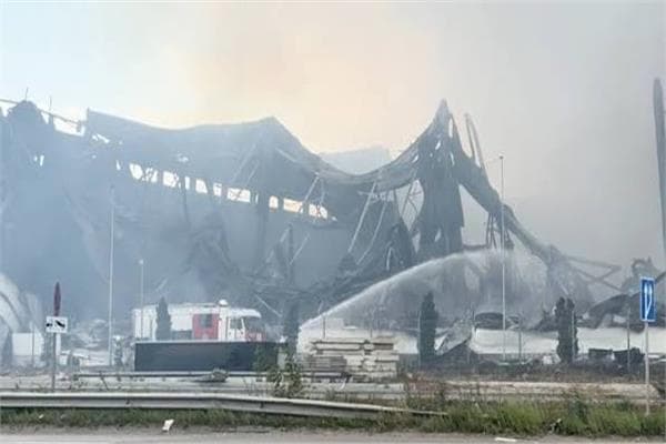Fire at Krasnodar Ozon Logistics Center