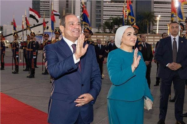 Lady Elsisi hosts Chinese President