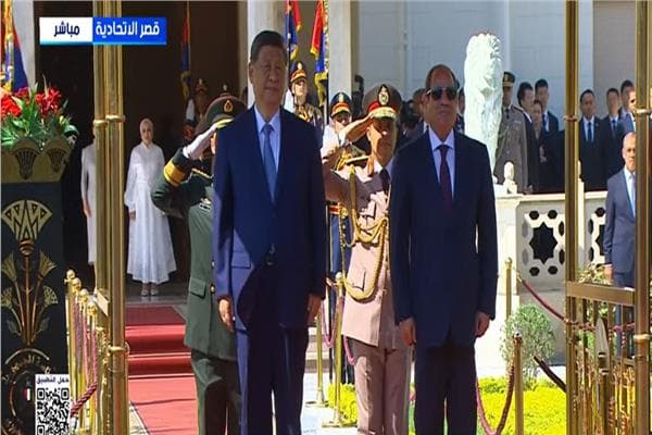 القمة المصرية الصينية تبدأ بمباحثات السيسي وشي