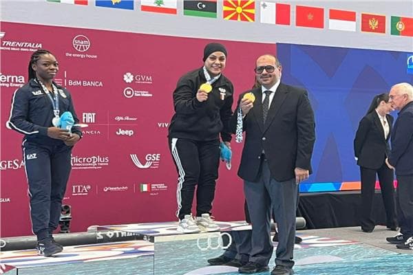 سارة سمير تفوز بميداليتين في البحر المتوسط