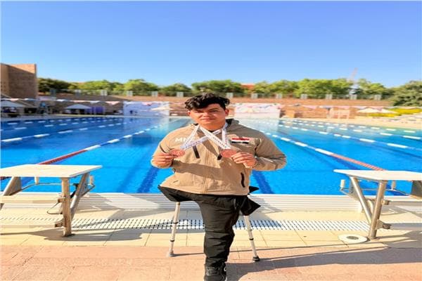 Nour El-Din Jaber wins two bronze in swimming