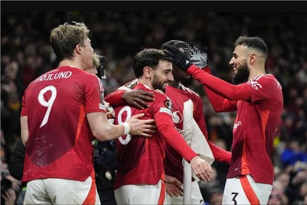 Manchester United's lineup vs City