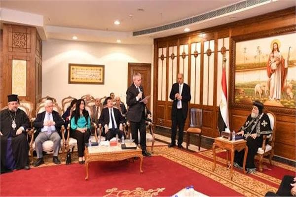 البابا تواضروس يلتقي وفد الجمعية البرلمانية للأرثوذكس