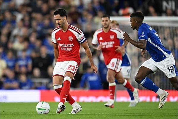 Arsenal netted two goals vs Ipswich in first half