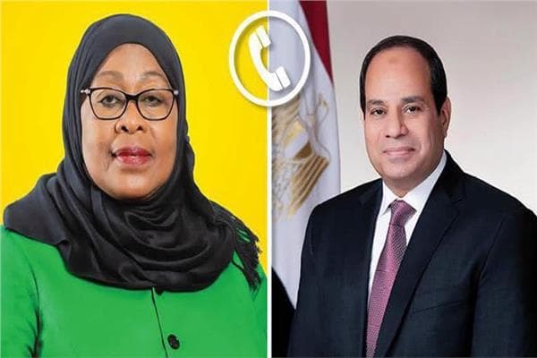السيسي يتواصل مع رئيسة تنزانيا