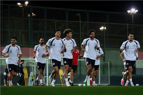 منتخب مصر يتدرب لمواجهة أنجولا في التصفيات
