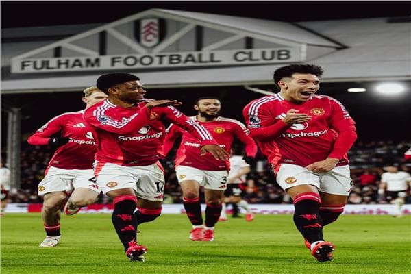 Manchester United team versus Fulham