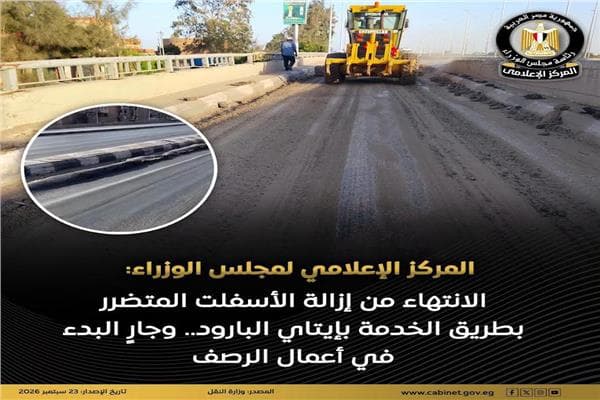 Ministers begin paving work after asphalt removal in Itey Al-Baroud