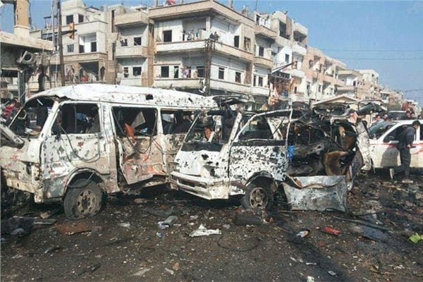 حافلة موظفين في حمص تستهدف ومساءلة المسئولين