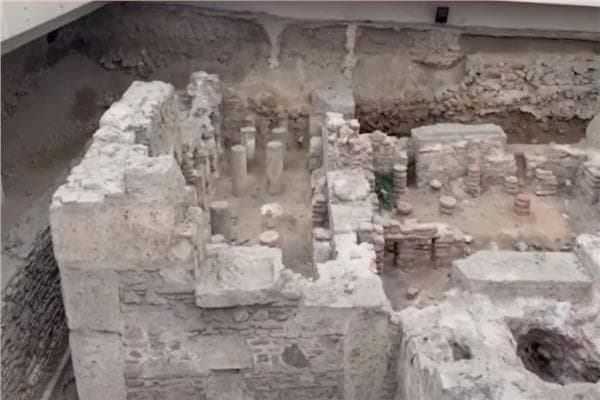 Roman ruins in Athens reemerge