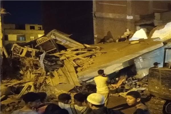 6 مصابين في انهيار منزل بكفر الشيخ