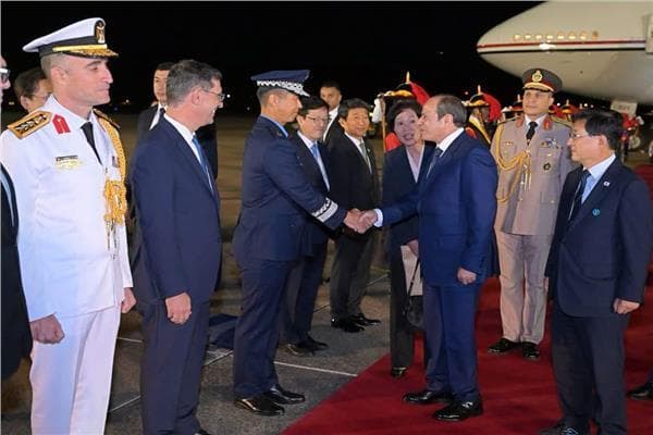 كوريا الجنوبية ترحب بالسيسي على إكس