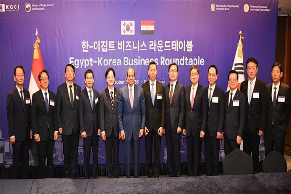 El-Sisi Highlights Strong Egypt-Korea Ties