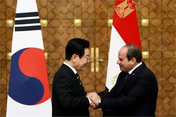 الرئيس الكوري يبرز علاقات مصر وكوريا الجنوبية