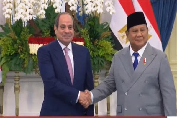 President Sisi's Welcome Ceremony in Jakarta