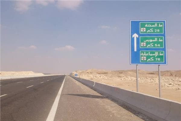 غلق كامل لكوبري طريق السويس الجديد