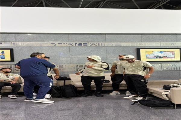 Pyramids team reaches Cairo Airport for South Sudan trip