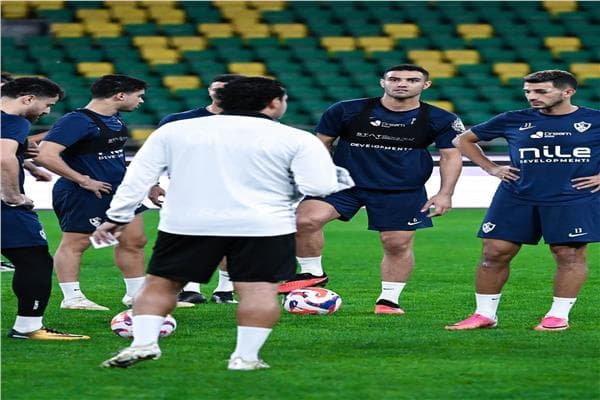 الزمالك يتدرب قبل مواجهة جيش رواندا