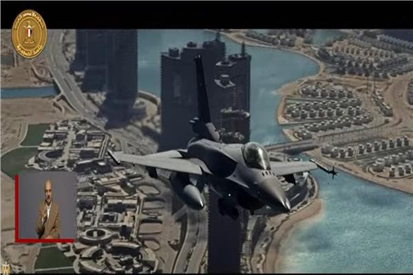 President Sisi observes Air Force display