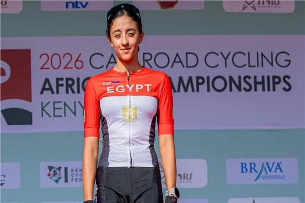 جودي محمد تتوج بالميدالية الثانية ومهند يضيف برونزية مصر في سباق الدراجات الإفريقي