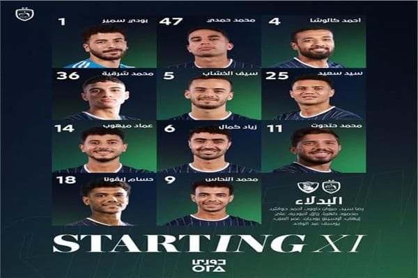 تشكيل إنبي لمواجهة القناة بالدوري