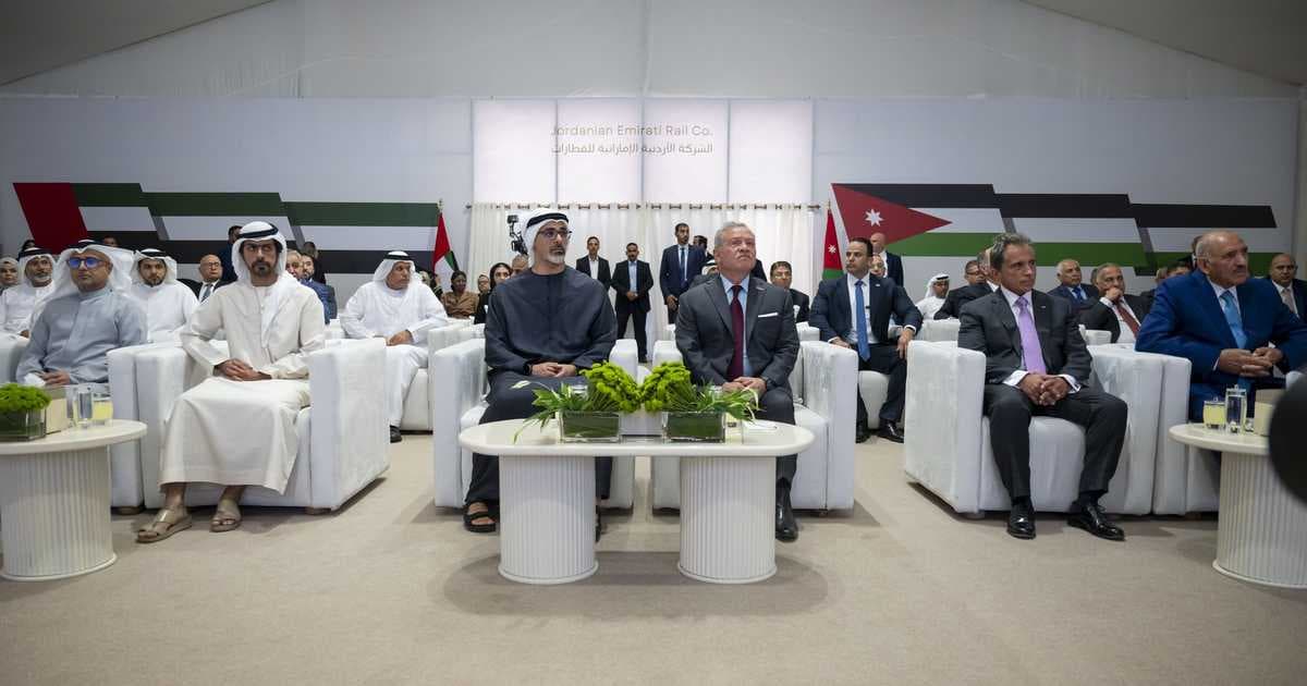 Jordanian King and Abu Dhabi Crown Prince Launch Aqaba Train
