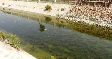 الري تتوقف تسرب وانفجار خط الغاز تحت الترعة