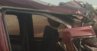 انقلاب سيارة يوقع قتيلين ومصابين بأسيوط