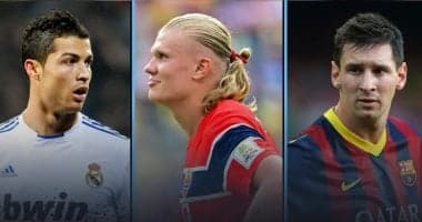 Haaland leads among modern top scorers