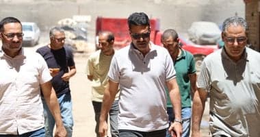رئيس مياه القليوبية يتفقد منطية وأم بيومي