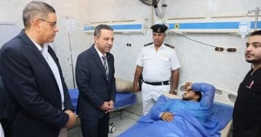 Menoufia Governor visits microbus accident victims