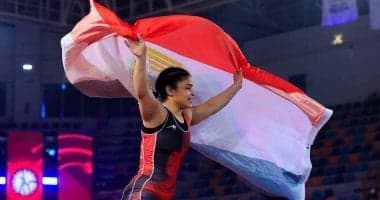 مودة بدوي تحصل على برونزية المصارعة في البحر المتوسط